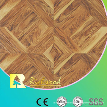 Hogar 12.3mm E0 HDF AC3 Textura de la viruta Nogal Laminbated Floor